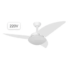 Ventilador De Teto Ventax Uno S3 Silencioso Pás Branco 220v