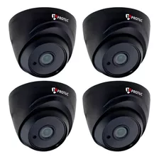 Kit 4 Câmera Black Interna Full Hd Dome Lente 2.8mm Jlprotec