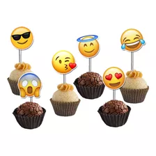 100 Toppers Para Doces - Emoji