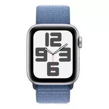Apple Watch Se Gps + Cellular (2da Gen) Caixa Prateada De Alumínio 40 Mm Pulseira Loop Esportiva Azul-inverno