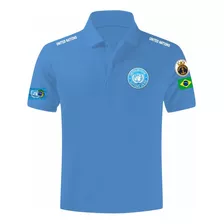 Camisa Pólo Onu United Nations Marinha Brasil Nações Unidas 