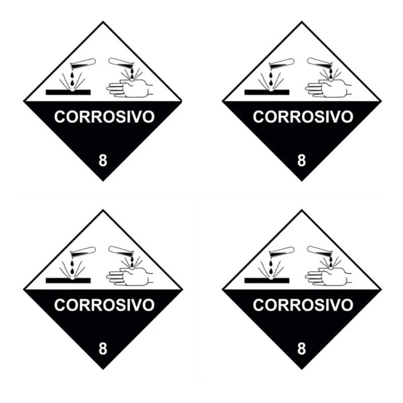 Adesivo Simbologia 6 Tóxico 33X33 Plastcor