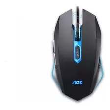 Mouse Gamer Aoc Gm140 Com Fio 2400dpi Rgb Preto