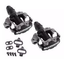 Pedal Shimano Pd-m520 Mtb Preto Com Tacos C/ Nf