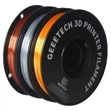 Geeetech Bundle Filamento Pla De Seda 1.75mm Para Impresora 