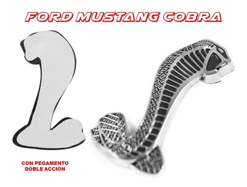 Emblema Lateral Derecho Ford Mustang Cobra (varios Modelos) Foto 4