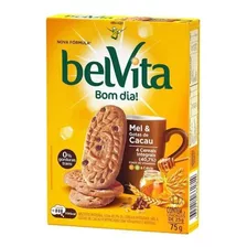 Combo 20 Caixas Biscoito Integral Belvita Mel & Cacau 75g