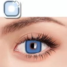 Lentes De Contacto Color Azules Pupilentes En Forma De Cuadr