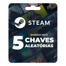 5 Chaves Steam Jogos Premium Key Aleatória - Envio Imediato