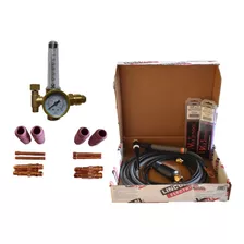 Kit Para Soldar Tig Antorcha Lincoln Pta-17v, Reg, Consumibl