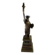 Estatua De La Libertad, Modelo En Color Bronce De Metal 