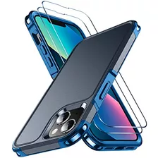 Funda Para iPhone 13 Mini Azul Non-slip Uso Rudo-02