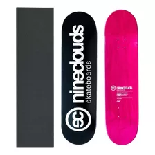 Shape Maple Nineclouds Skate Full Logo Preto + Lixa Gringa