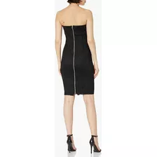 Lindo Vestido Strapless De Encaje Negro Jump Apparel 