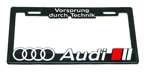  Portaplacas Premium Audi Aros Juego 2 Piezas Foto 3