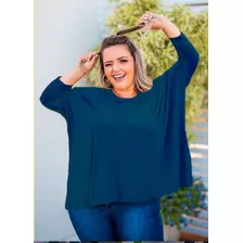 Blusa Kit 2 Pçs Manga Morcego Plus Size Tamanhos Grandes G3