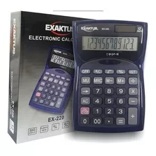 Calculadora Exaktus Ex-220 12 Digitos Azul
