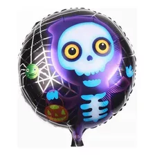 10 Globos Halloween Surtidos Con Varillas