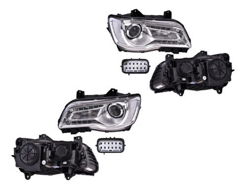 Kit 2 Faros (de Calidad) Chrysler 300 15-17 Depo Foto 5