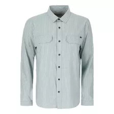 Camisa Manga Larga Rover Melange De Hombre Turquesa