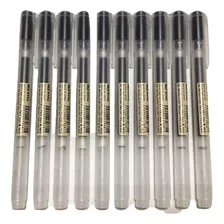 10 Lapiceras Muji P05 De Gel 0,5mm Negro