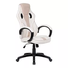 Silla Gamer De Pc X Rocker Maverick, Color Crema