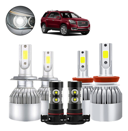 Kit De Focos Led 9005 9006 880 De Luz Alta/baja Para Gmc