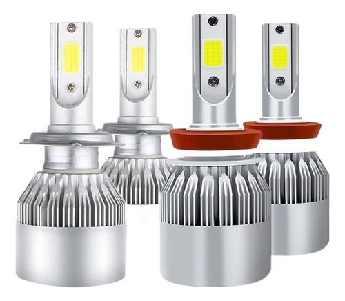 Luz Alta/baja/niebla Kit Faros Led 8000lm Para Gmc