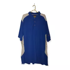 Playera Greg Norman Talla 2xl Azul Con Blanco Play Dry