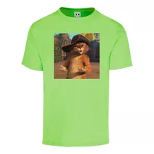 Playera Gato Con Botas Shrek Mod. 0018 12 Colores