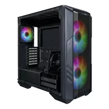 Cooler Master Haf 500 Case Mid Tower Atx 4 Fans Incluidos Color Negro