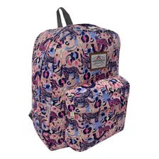 Mochila Aconcagua Estampada Clásica Reforzada Bolsillo Front