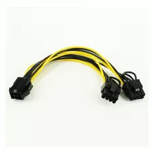 Cable Pci-e De 6 Pin A 2 X 8 ( 6 + 2 ) 18aw, 18cm