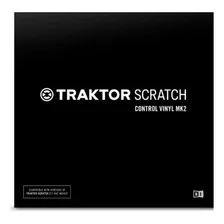 Vinilo Traktor Scratch Control Vinyl Mk2 Color Rojo Native I