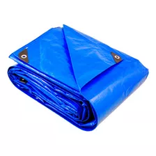 Lona Plástica Polietileno 6x6 Azul Reforçada Guepar