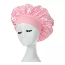 Gorro Satín Seda Liso Dormir Cuidado Cabello Antifrizz Baño