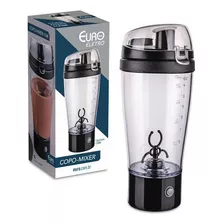 Mixer A Pilha Com Copo E Misturador 450ml Euro Home Preto