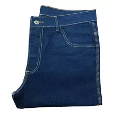 Calça Jeans Trabalho Serviço Reforçada Lycra Costura Tripla