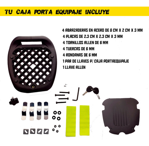 Caja Porta-equipaje Con Llaves P/motos Trabajo Capacidad 30l Foto 4