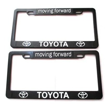 Portaplaca Toyota Yaris Corolla Prius Rav4 Camry 2 Piezas Foto 4