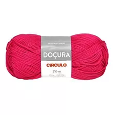 1 Novelo Do Fio De Lã Doçura 100g Tricô E Crochê - Círculo Cor 3562 - Rosa Vibrante