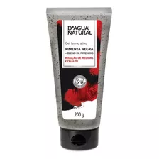 Gel Para Corpo D'agua Natural Termoterapia Termo Ativo Pimenta Negra En Pote De 200ml/200g