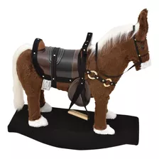 Brinquedo Cavalo Cavalinho Balanço Lindo Para Crianças 2 A 5 Cor Marrom