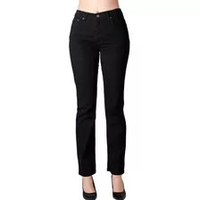 Jeans Basico Recto Mujer Negro Oggi 59104035