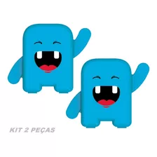 Kit 02 Album Dental Porta Dente De Leite Infantil Angie Azul
