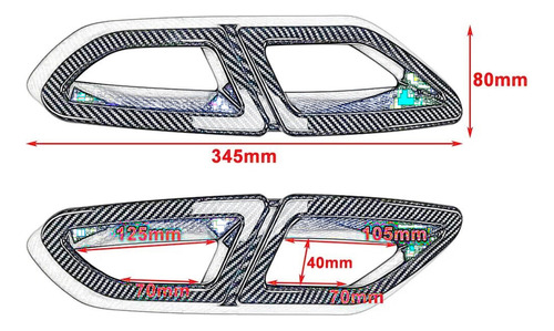 Cubierta Del Tubo De Escape Para Passat Sedan B8 2016-2019 Foto 4