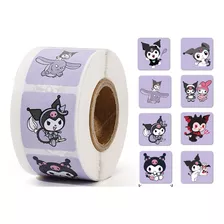 Rollo De 500 Stickers Pegatinas Kuromi Melody Hello Kitty