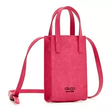 Bolsa Colcci Mini Tote Tranversal Feminina Rosa Dom