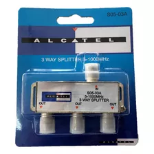 Splitter Coaxial De 1 Entrada A 3 Salidas Marca Alcatel