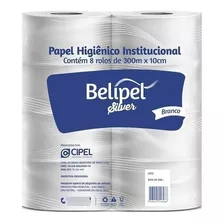 Papel Higiênico Simples Caixa 8 Rolão 300 Mts Institucional 